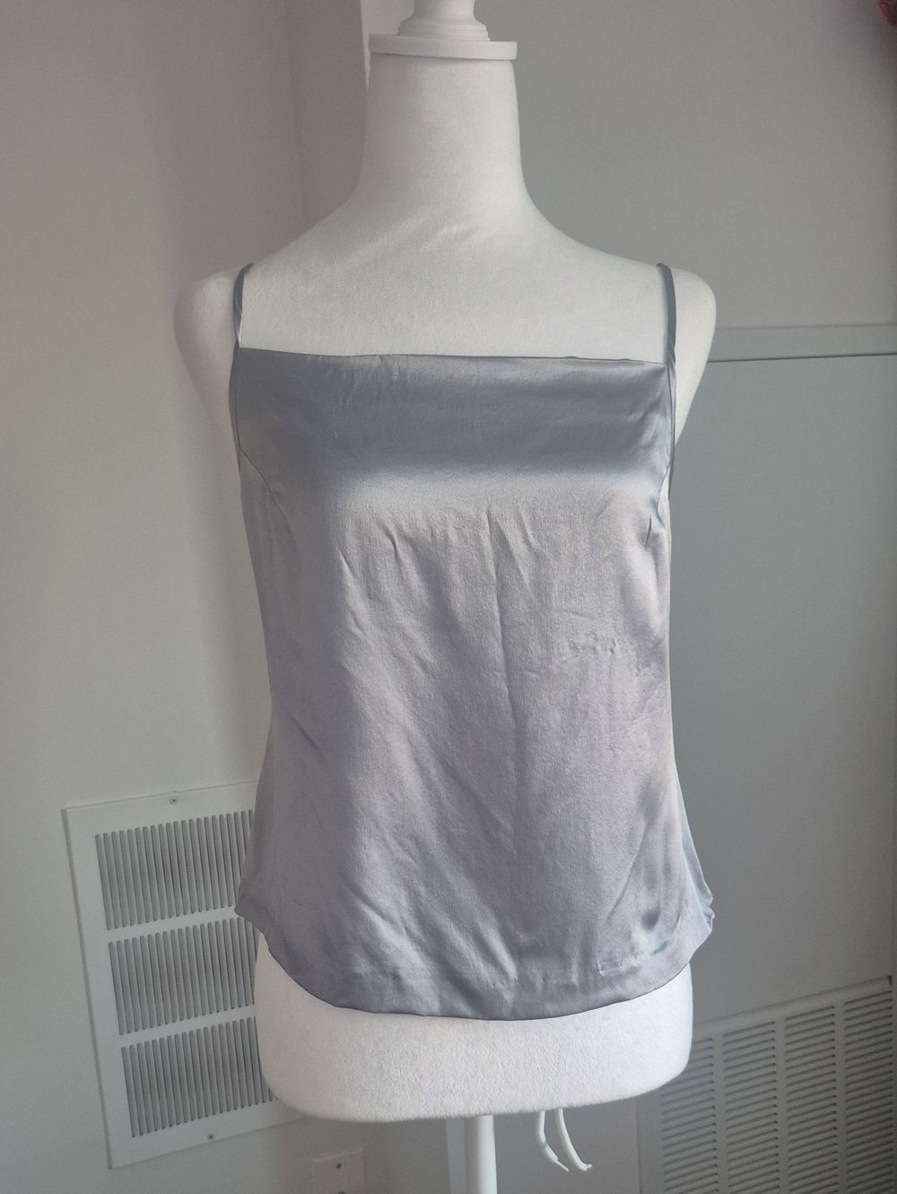 Vintage Episode By Carolyn Wright Freeman Silk Gray Blouse Size 8